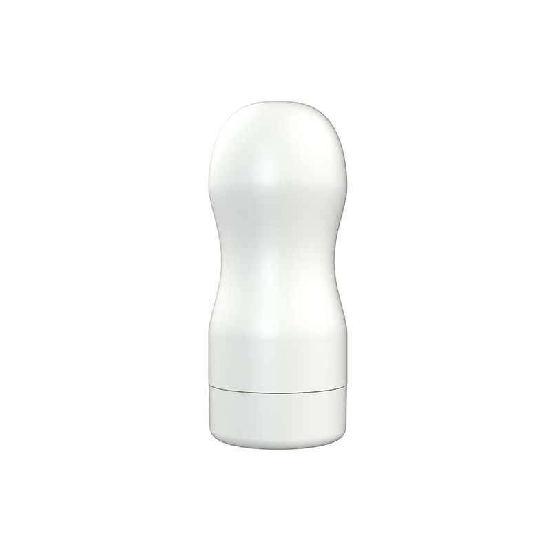 Spiral şekilli kanallı White Shell Masturbator